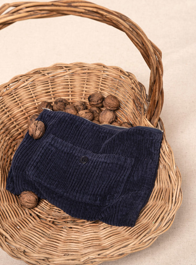 Graine Fw20 Pochette Achillee Millefeuille Marine Grachi001