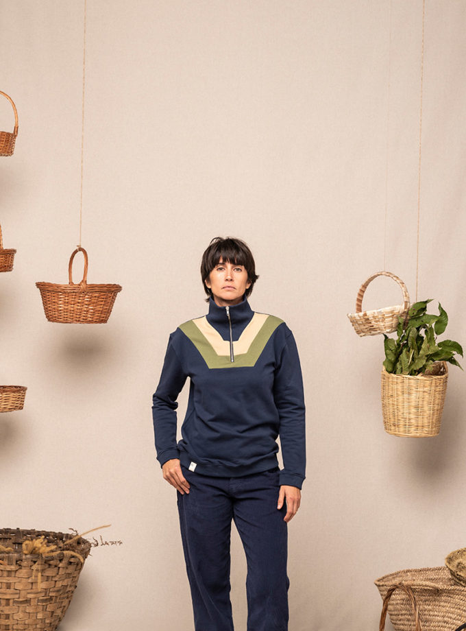 Graine Fw20 Sweat Oiselle Sauvage Marine Groise001 2