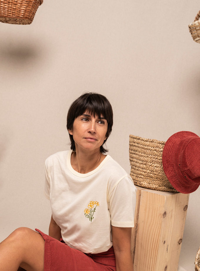 Graine Fw20 Tshirt Bouton Dor Winter White Gror001