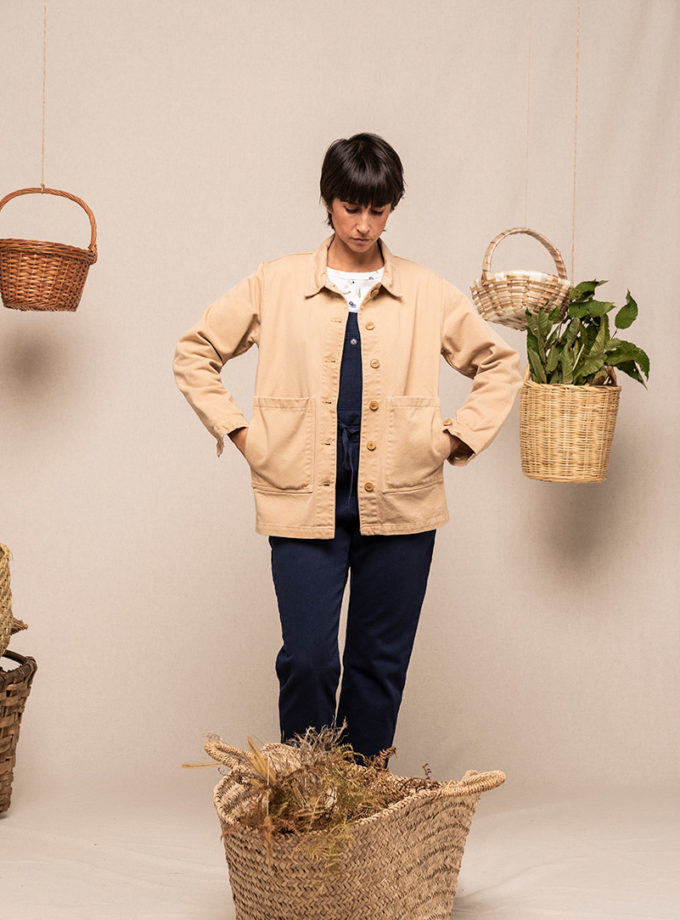 Graine Fw20 Veste Pensee Sauvage Beige Grpensee001
