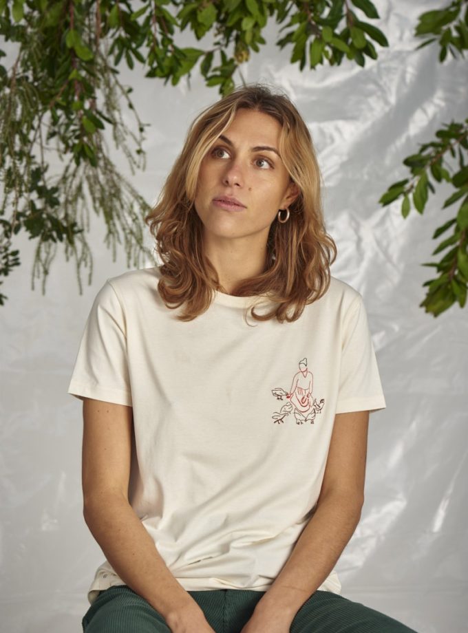 Graine Tshirt Poules Winter White 1