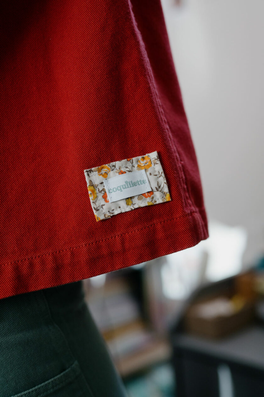 Graine Coquillette Veste Belle Saison Rouge 2