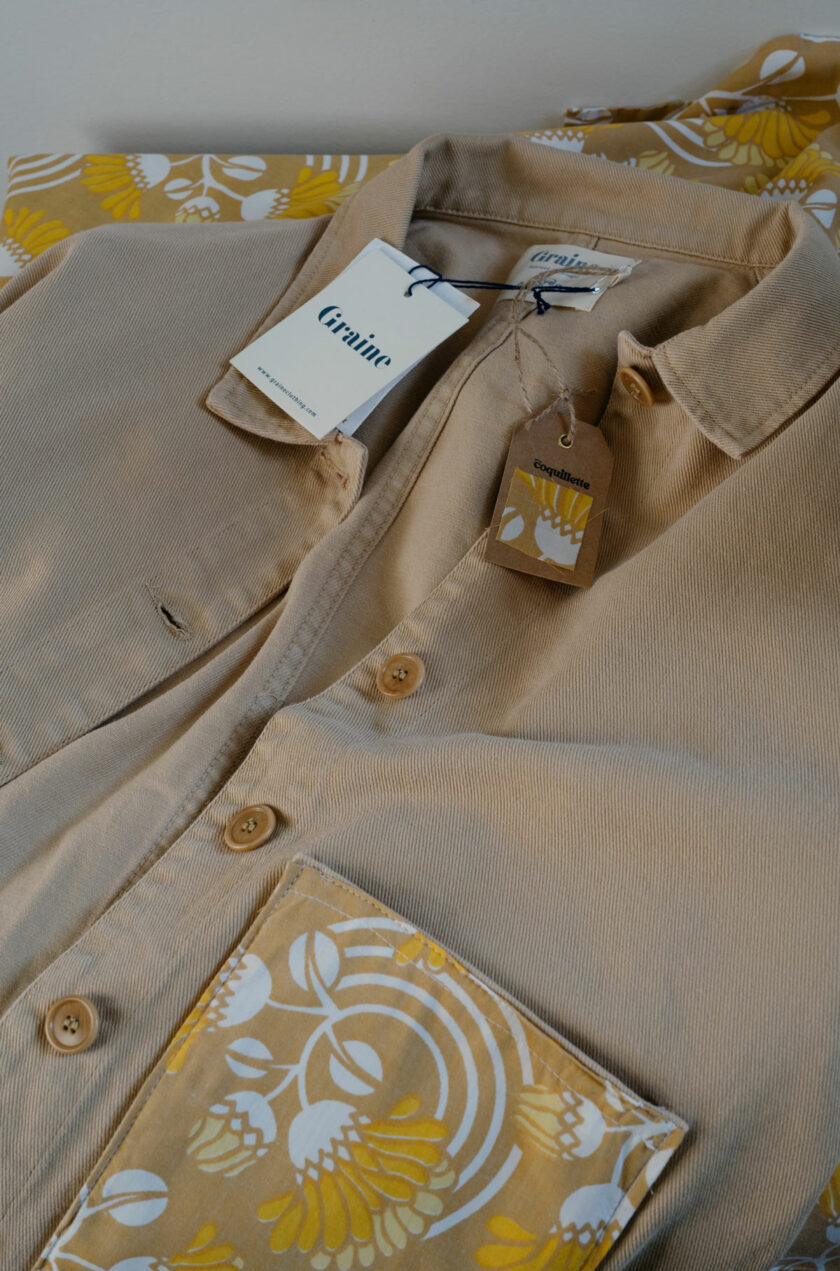 Graine Coquillette Veste Pensee Sauvage Beige 2