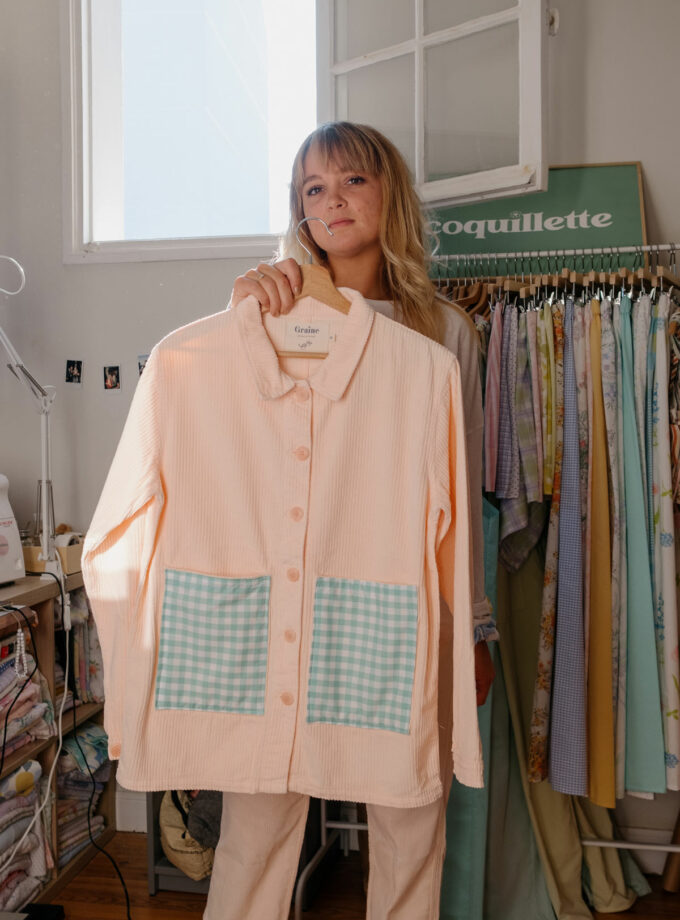 Graine Coquillette Veste Tosta Mista Rose 1