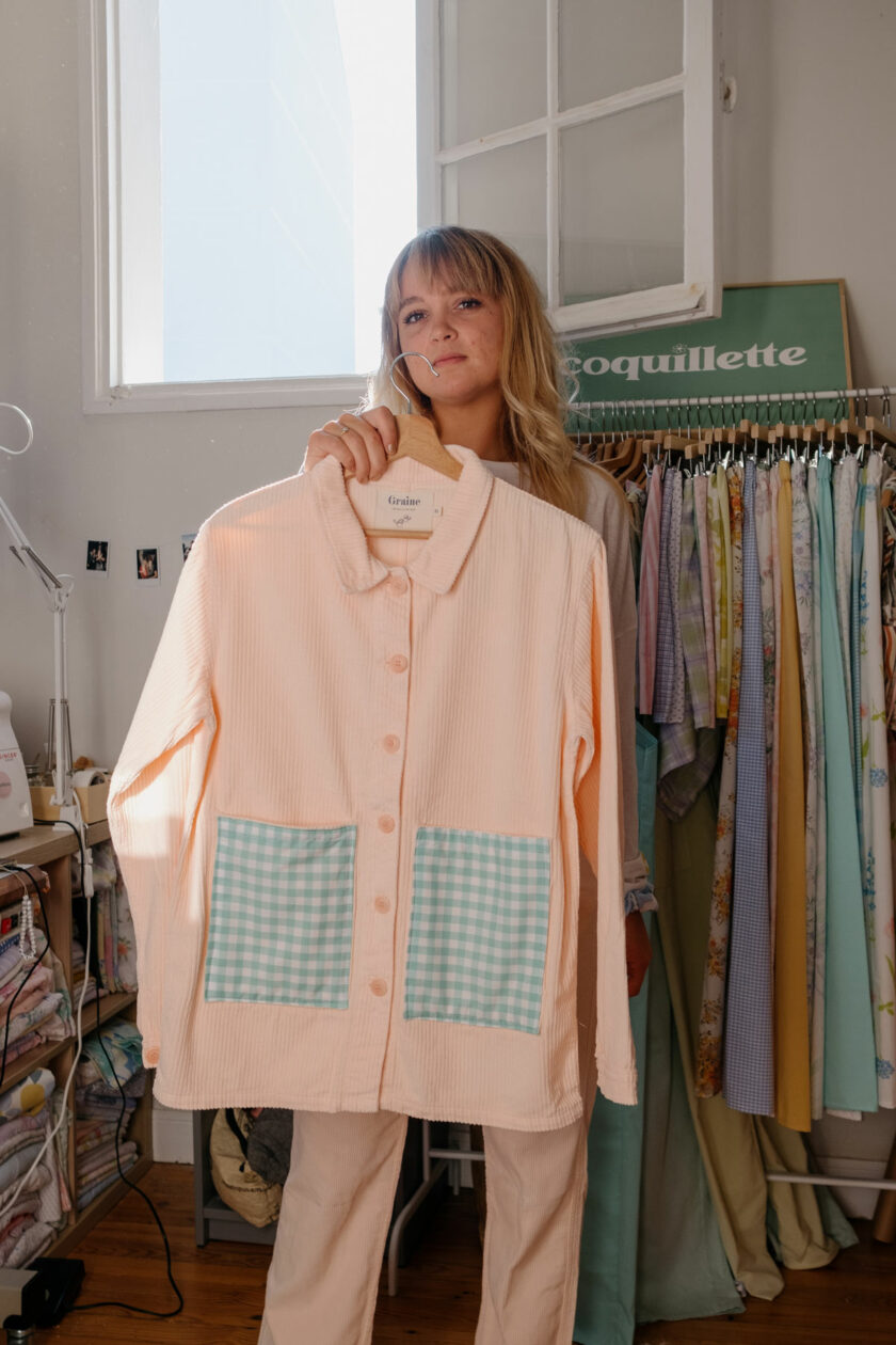 Graine Coquillette Veste Tosta Mista Rose 1