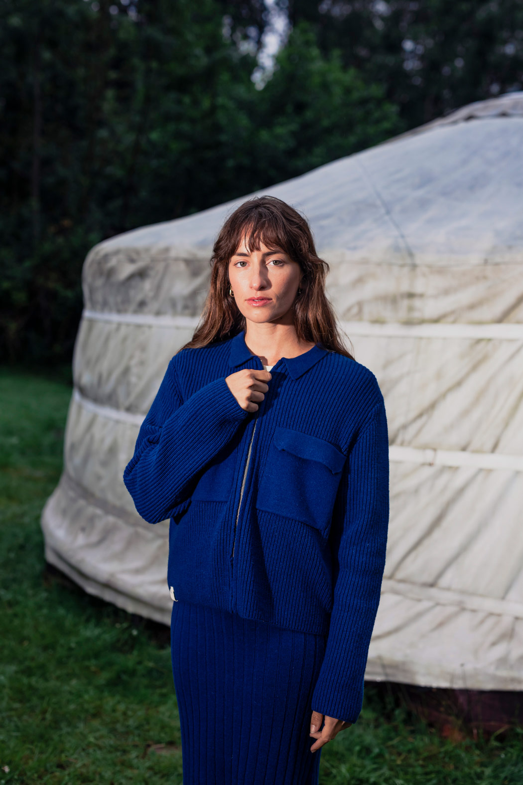 Graine Fw23 Pull Bleu Klein©emmymartens