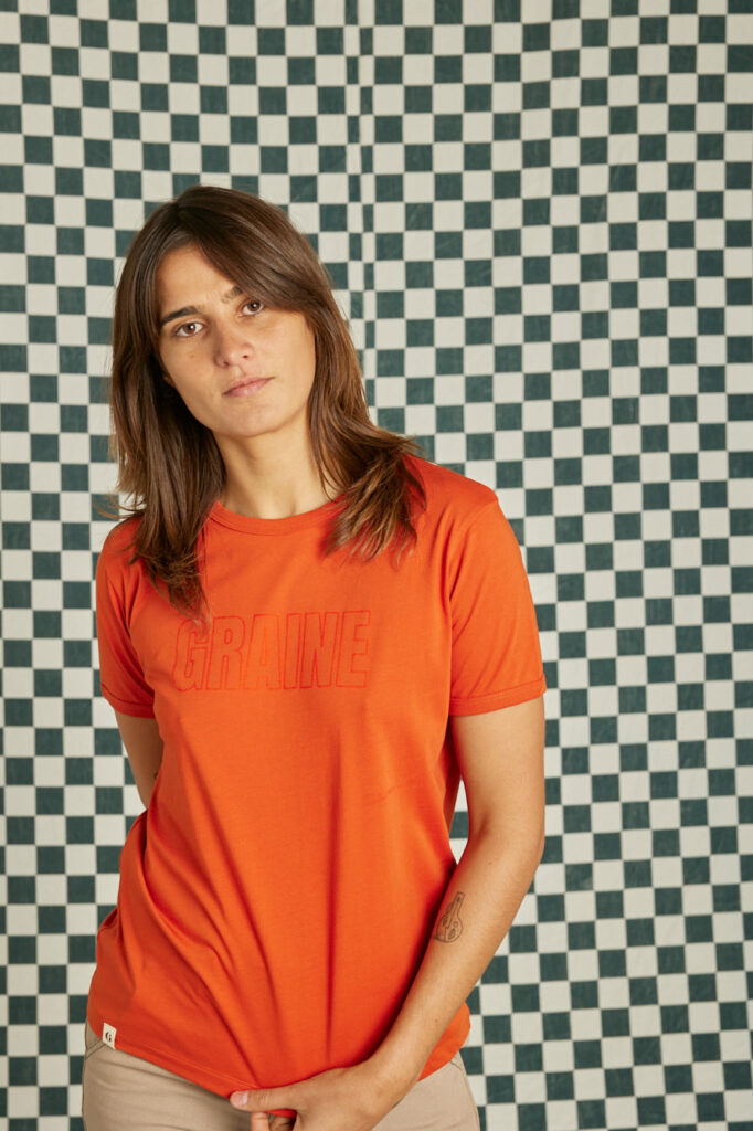 Graine Fw24 Tshirt Jardinier Orange Grfw24jar003 1