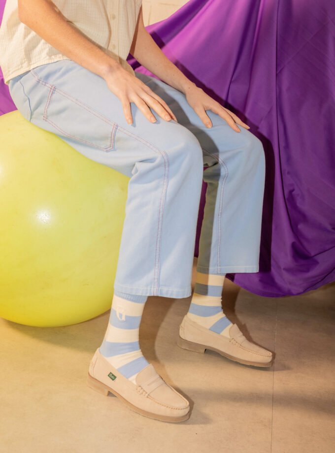 Graine Ss25 Chaussettes Monde Meilleur Bleu