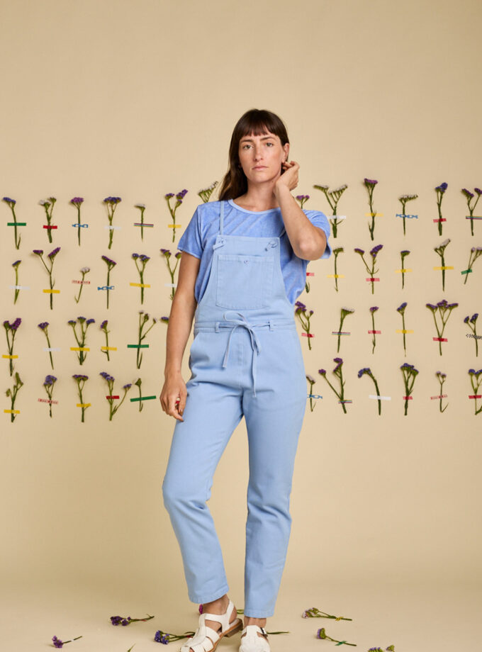 Salopette Respirer, couleur bleue, Graine collection SS25