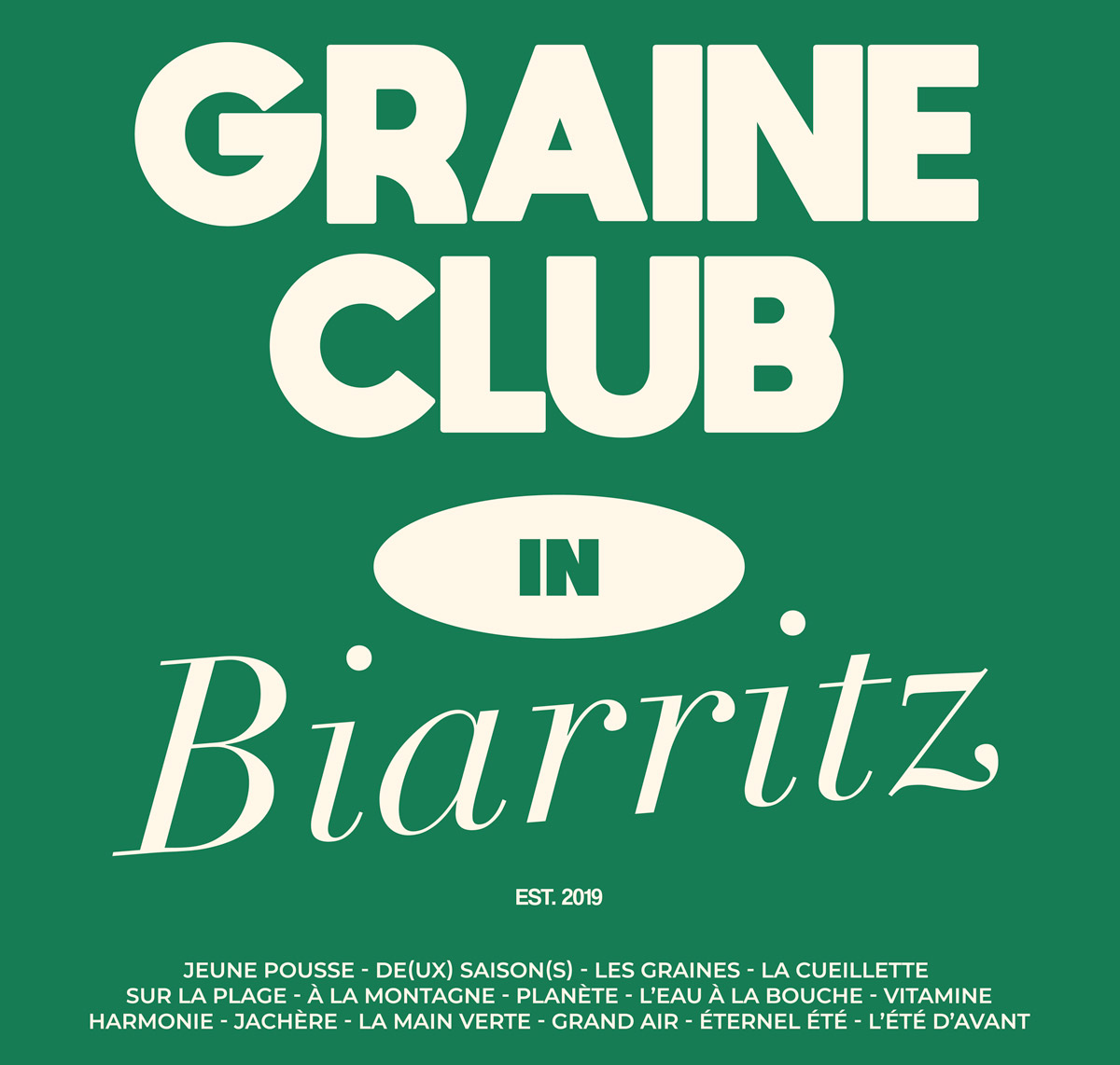 Club Graine Biarritz Vert Sm